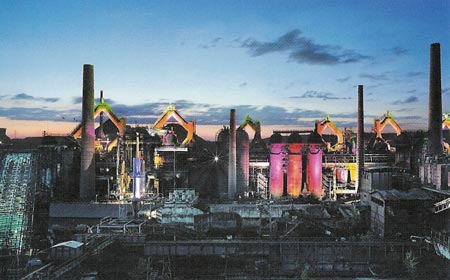 Voelklingen Ironworks today: a historical monument, awarded the status of a World Cultural Heritage by UNESCO