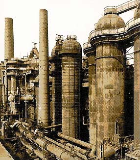 Voelklingen Ironworks plant outlook in the beginning of 20th century