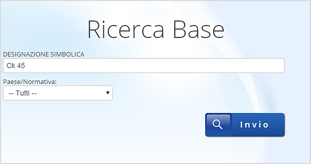 Definire i criteri di ricerca