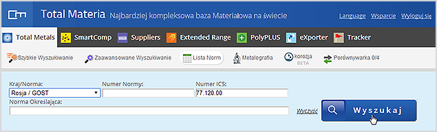 Definiowanie kryteriów wyszukiwania