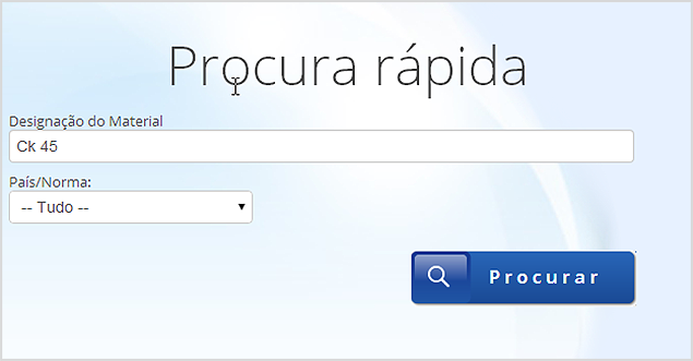 Definição de critérios de pesquisa
