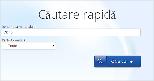 Alegerea criteriilor de cautare