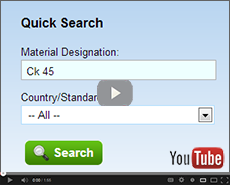 Selecting material by designation