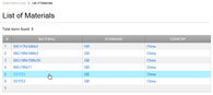 Metal properties: Result list of the steel properties search