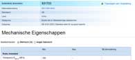 Metaal eigenschappen: Mechanische eigenschappen van staal S31723
